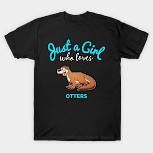 Otter design for Girls | Kids Otter design T-Shirt